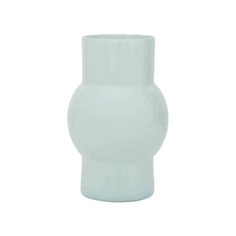 Urban Nature Culture Mineral Grey Recycled Glass Tummy C Vase
